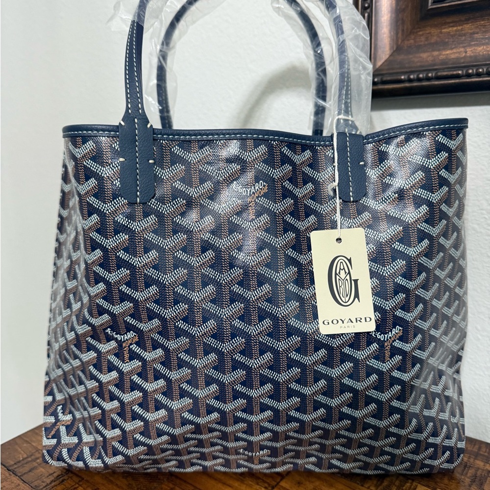 Goyard Navy Blue PM Women's Tote Bag - Picture 2 of 10